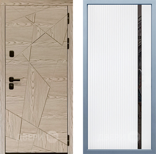 Входная металлическая Дверь Дива МД-97/1 МХ-46 Белый матовый в Протвино