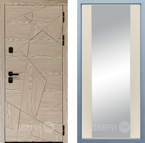 Входная металлическая Дверь Дива МД-97/1 Д-15 Зеркало Шампань в Протвино