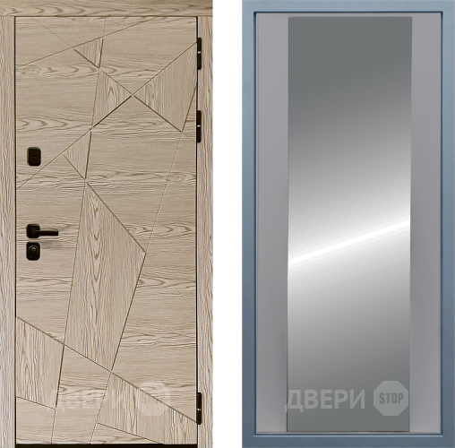 Входная металлическая Дверь Дива МД-97/1 Д-15 Зеркало Силк Маус в Протвино