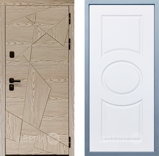 Входная металлическая Дверь Дива МД-97/1 Д-8 Белый в Протвино