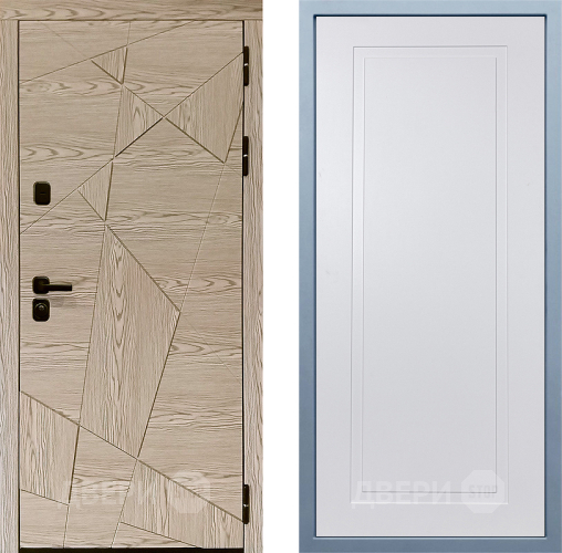 Входная металлическая Дверь Дива МД-97/1 Н-10 Белый в Протвино