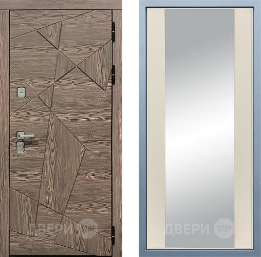 Входная металлическая Дверь Дива МД-97/2 Д-15 Зеркало Шампань в Протвино