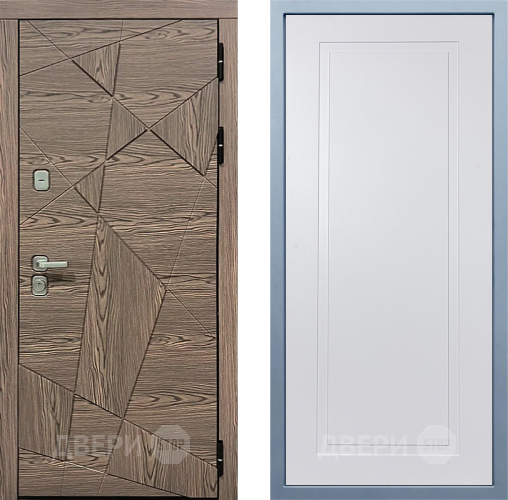 Входная металлическая Дверь Дива МД-97/2 Н-10 Белый в Протвино