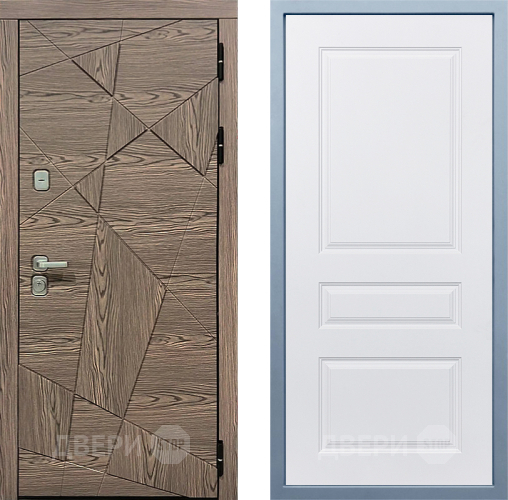 Входная металлическая Дверь Дива МД-97/2 Д-13 Белый в Протвино