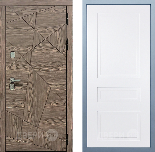 Входная металлическая Дверь Дива МД-97/2 Н-13 Белый в Протвино