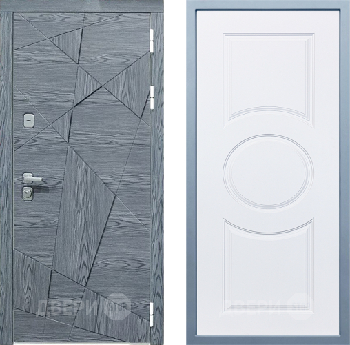 Входная металлическая Дверь Дива МД-97/3 Д-8 Белый в Протвино