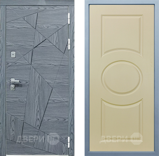 Входная металлическая Дверь Дива МД-97/3 Д-8 Шампань в Протвино