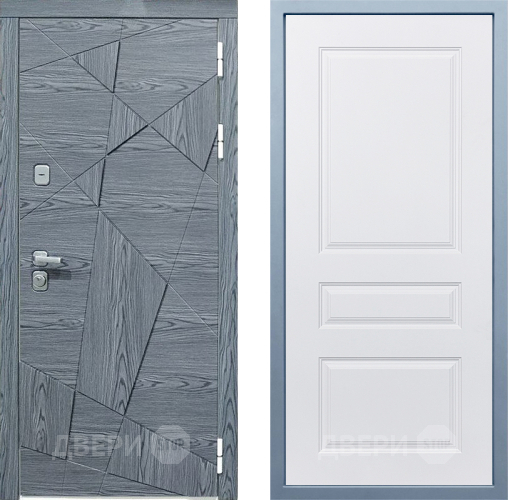 Входная металлическая Дверь Дива МД-97/3 Д-13 Белый в Протвино