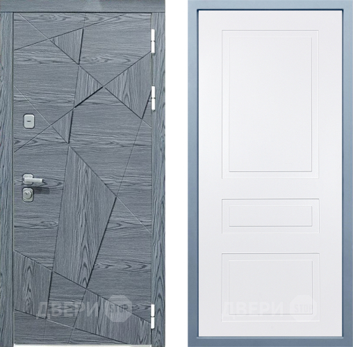 Входная металлическая Дверь Дива МД-97/3 Н-13 Белый в Протвино