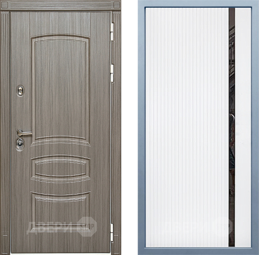 Входная металлическая Дверь Дива МД-42 МХ-46 Белый матовый в Протвино