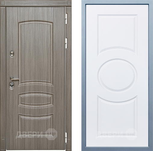 Входная металлическая Дверь Дива МД-42 Д-8 Белый в Протвино