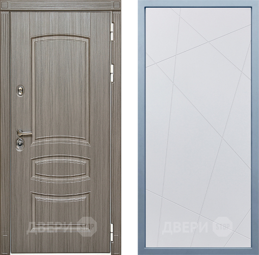 Входная металлическая Дверь Дива МД-42 Д-11 Белый в Протвино