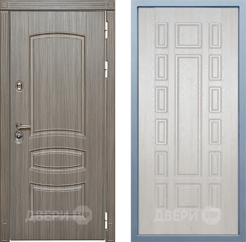 Входная металлическая Дверь Дива МД-42 М-2 Дуб филадельфия крем в Протвино