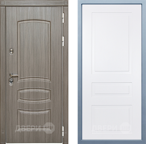 Входная металлическая Дверь Дива МД-42 Н-13 Белый в Протвино