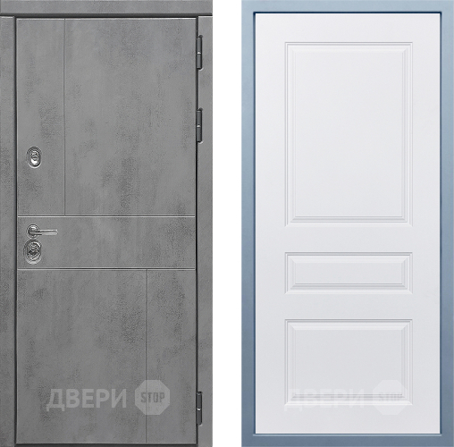 Входная металлическая Дверь Дива МД-48 Д-13 Белый в Протвино