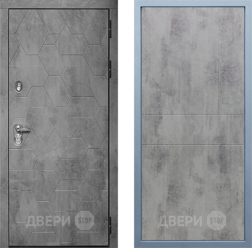 Входная металлическая Дверь Дива МД-51 М-1 Бетон темный в Протвино