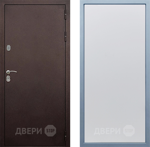 Входная металлическая Дверь Дива МД-40 Медь Н-1 Белый в Протвино