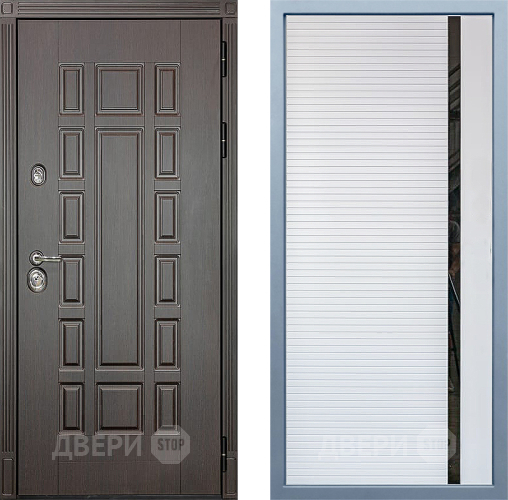 Входная металлическая Дверь Дива МХ-53 STR МХ-45 Белый матовый в Протвино