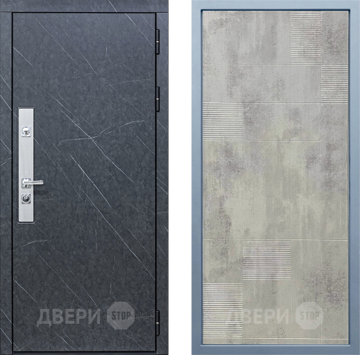 Входная металлическая Дверь Дива МХ-26 STR Д-4 Бетон темный в Протвино
