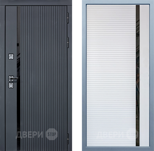 Входная металлическая Дверь Дива МХ-46 STR МХ-45 Белый матовый в Протвино