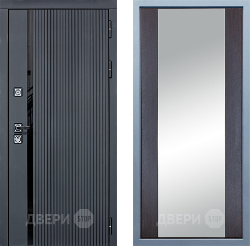 Дверь Дива МХ-46 STR Д-15 Зеркало Венге в Протвино