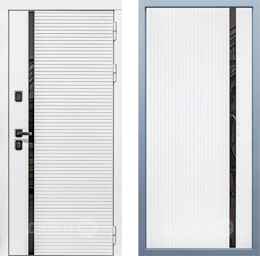 Входная металлическая Дверь Дива МХ-45 Белая STR МХ-46 Белый матовый в Протвино