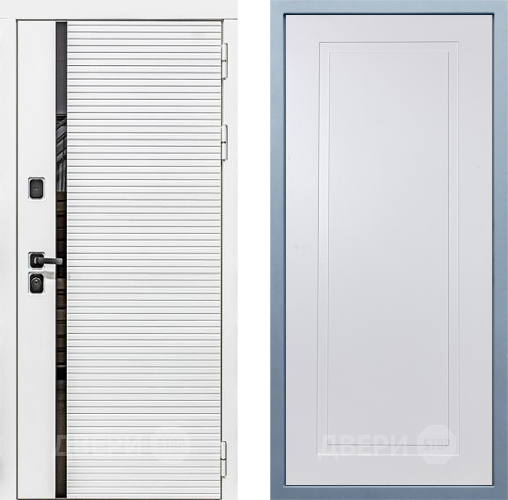 Входная металлическая Дверь Дива МХ-45 Белая STR Н-10 Белый в Протвино