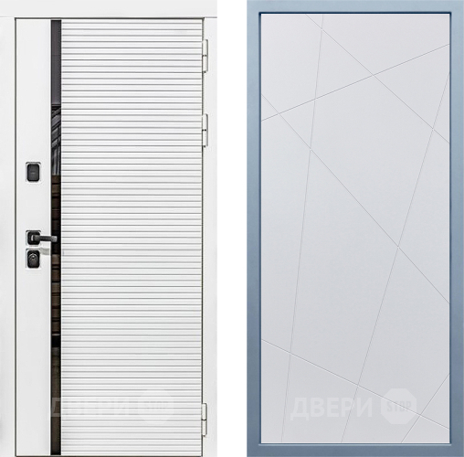 Входная металлическая Дверь Дива МХ-45 Белая STR Д-11 Белый в Протвино