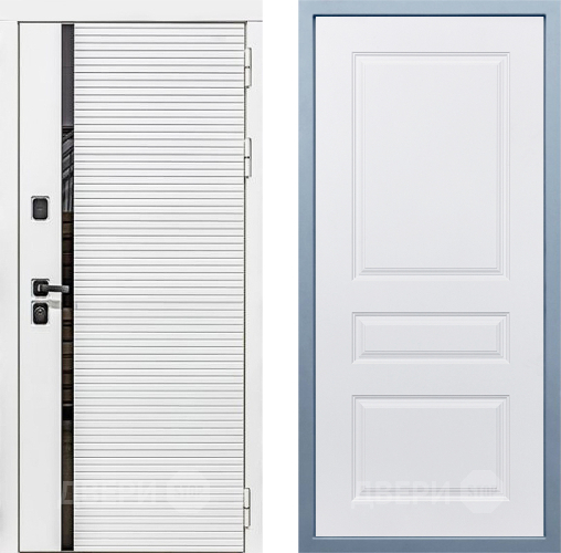 Входная металлическая Дверь Дива МХ-45 Белая STR Д-13 Белый в Протвино