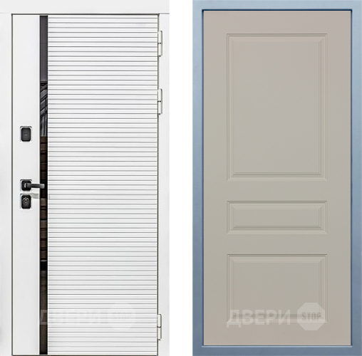 Входная металлическая Дверь Дива МХ-45 Белая STR Д-13 Шампань в Протвино
