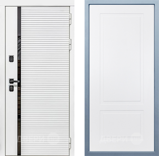 Входная металлическая Дверь Дива МХ-45 Белая STR Н-7 Белый в Протвино