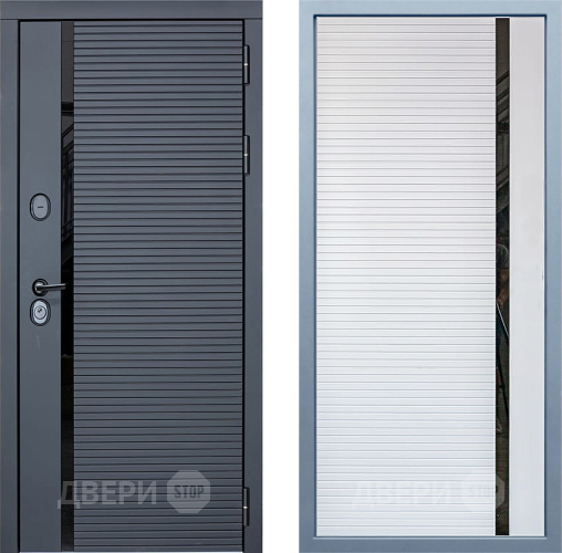 Входная металлическая Дверь Дива МХ-45 STR МХ-45 Белый матовый в Протвино