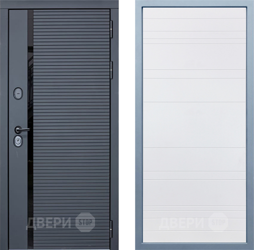 Входная металлическая Дверь Дива МХ-45 STR Д-5 Белый в Протвино