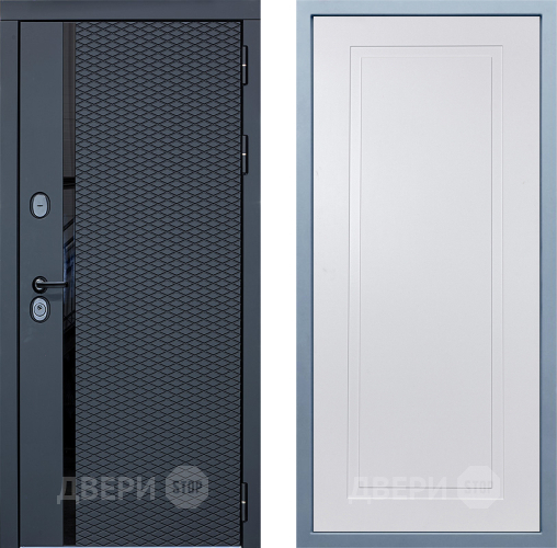 Входная металлическая Дверь Дива МХ-47 STR Н-10 Белый в Протвино