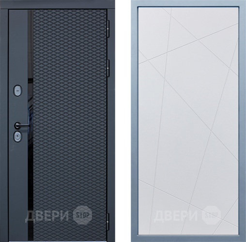 Входная металлическая Дверь Дива МХ-47 STR Д-11 Белый в Протвино