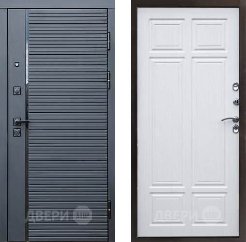 Входная металлическая Дверь Престиж Черная Линия Премиум Лиственница белая в Протвино