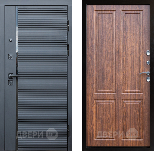 Входная металлическая Дверь Престиж Черная Линия Премиум Орех светлый в Протвино