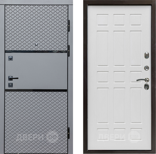 Входная металлическая Дверь Престиж Ромб Спарта Белое дерево в Протвино