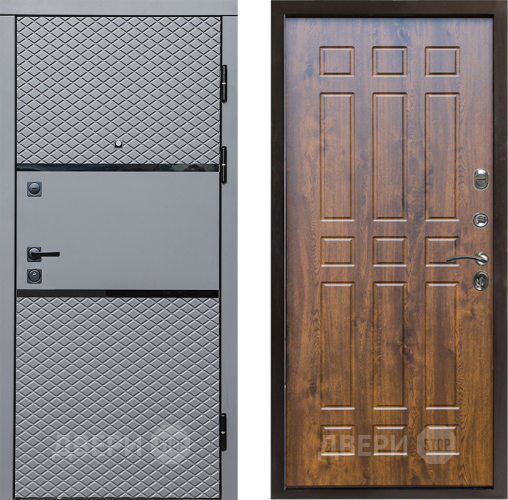 Входная металлическая Дверь Престиж Ромб Спарта Дуб в Протвино