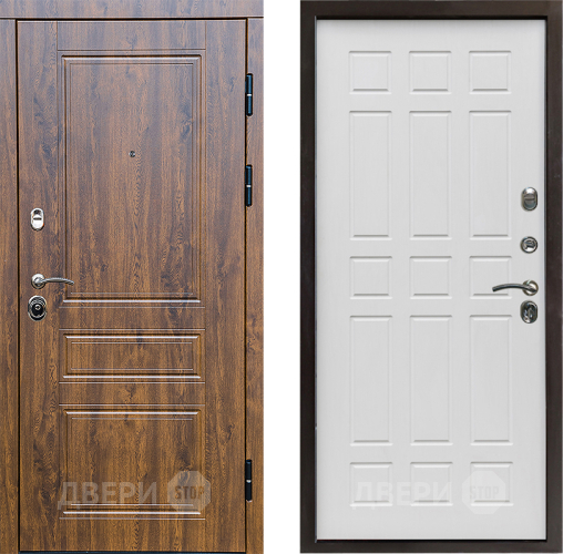 Входная металлическая Дверь Престиж Классика Дуб Спарта Белое дерево в Протвино