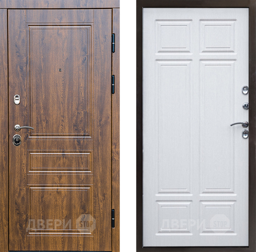Входная металлическая Дверь Престиж Классика Дуб Премиум Лиственница белая в Протвино