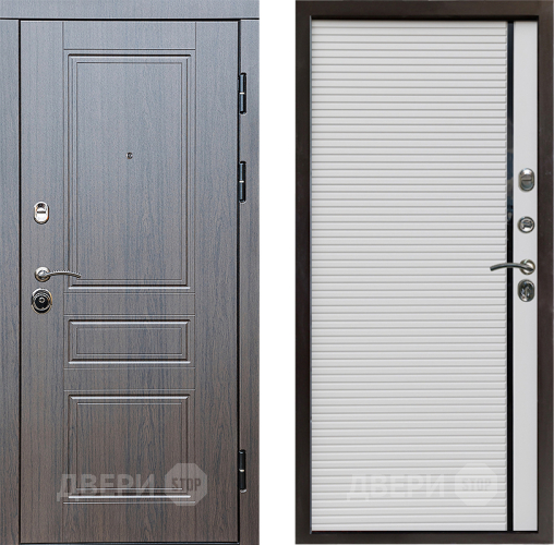 Входная металлическая Дверь Престиж Классика Венге Porte Белый в Протвино