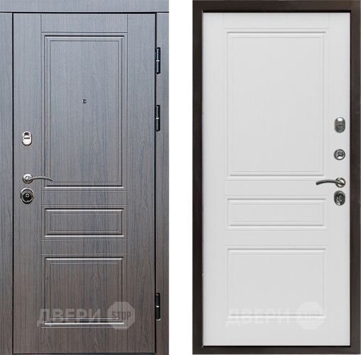 Входная металлическая Дверь Престиж Классика Венге Классика Лиственница белая в Протвино