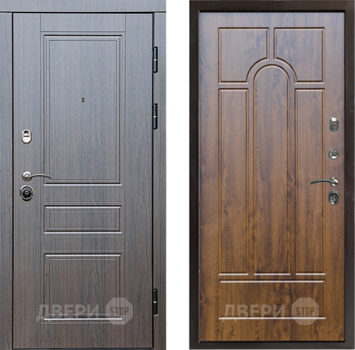 Входная металлическая Дверь Престиж Классика Венге Арка Дуб в Протвино