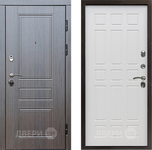 Входная металлическая Дверь Престиж Классика Венге Спарта Лиственница белая в Протвино