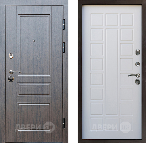 Входная металлическая Дверь Престиж Классика Венге Престиж Белое дерево в Протвино