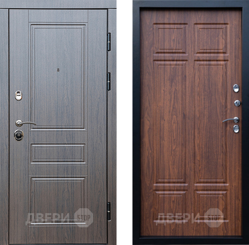 Входная металлическая Дверь Престиж Классика Венге Премиум Орех темный в Протвино