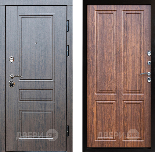 Входная металлическая Дверь Престиж Классика Венге Премиум Орех светлый в Протвино