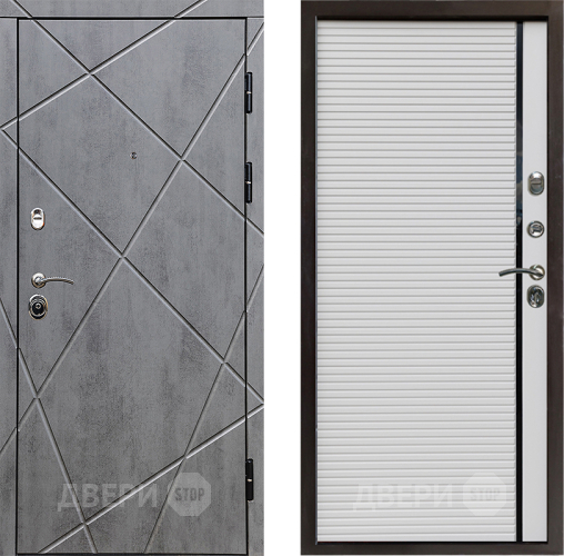 Входная металлическая Дверь Престиж Лучи Porte Белый в Протвино