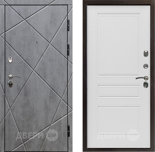 Входная металлическая Дверь Престиж Лучи Классика Лиственница белая в Протвино